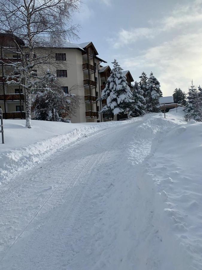 Hundefreundliche Bergwohnung Neben Der Skipiste - Mittelstation Skigebiet Gerlitzen Kanzelhohe Esterno foto