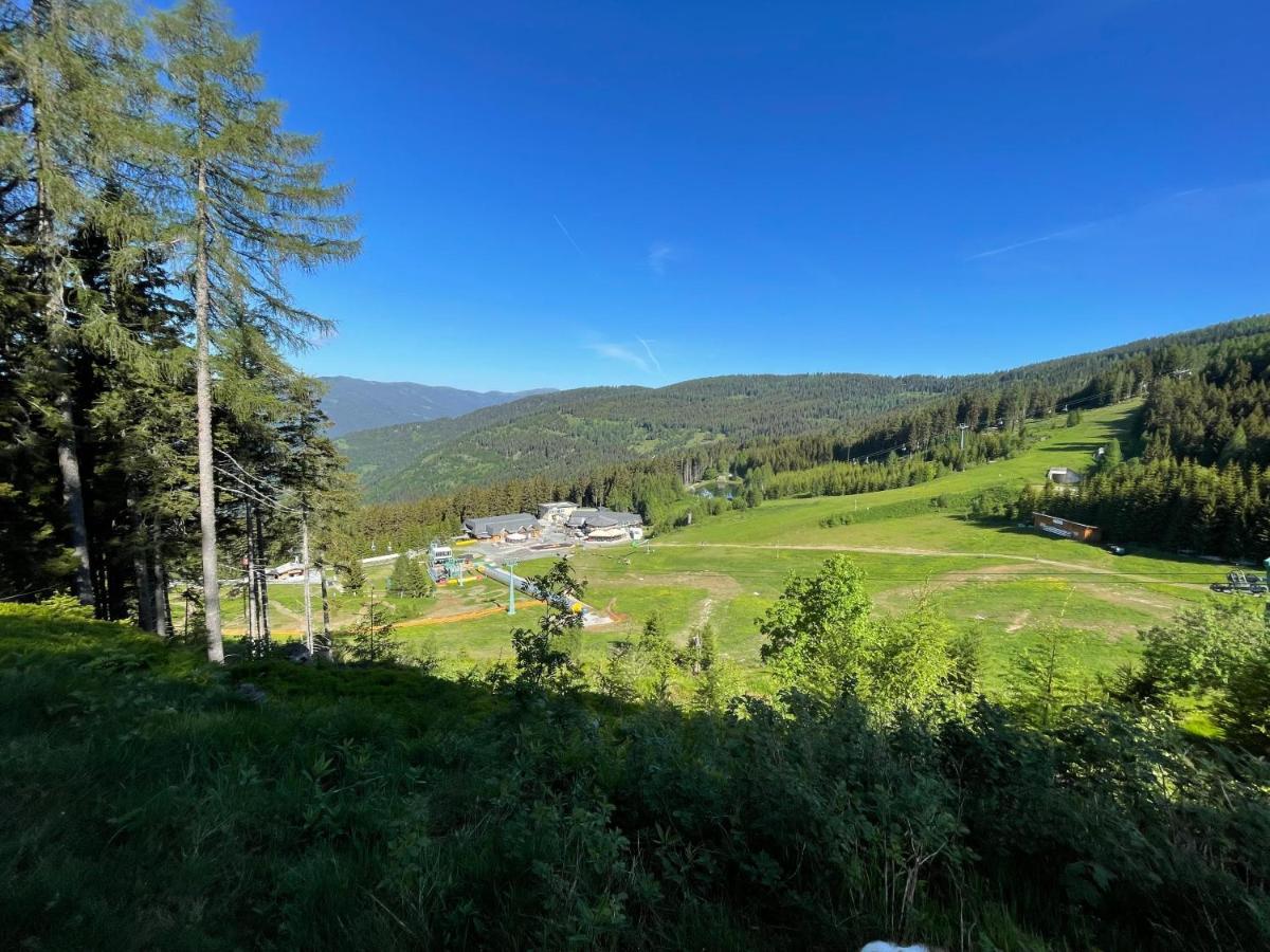 Hundefreundliche Bergwohnung Neben Der Skipiste - Mittelstation Skigebiet Gerlitzen Kanzelhohe Esterno foto